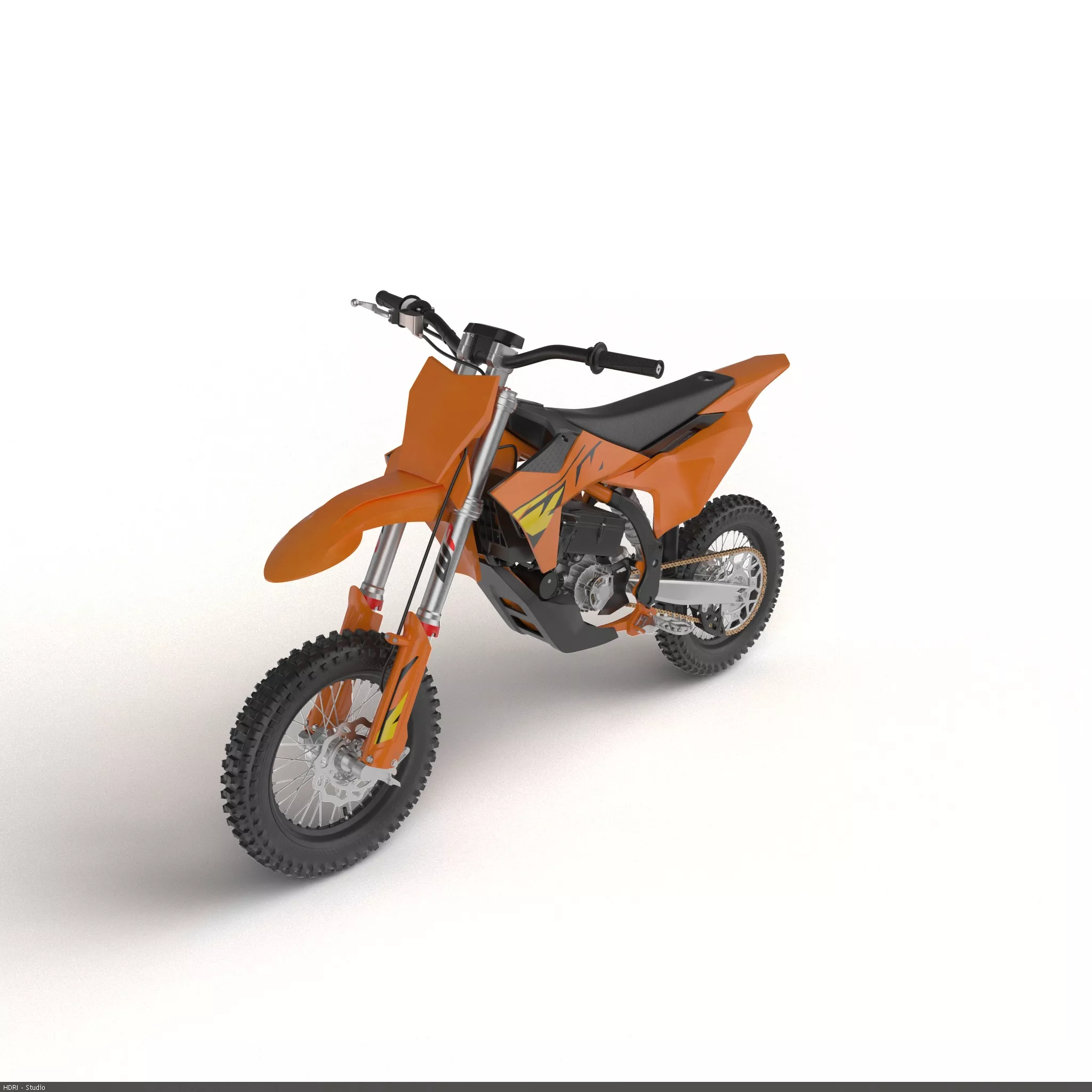 Mini Cross Motorcycle 2025 Rigged 3D model