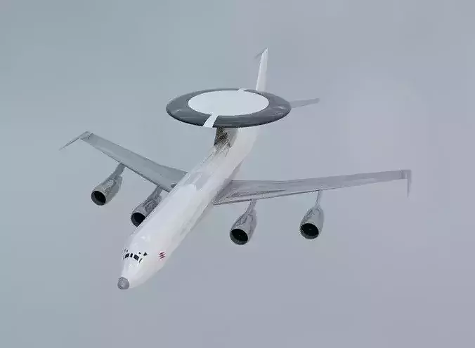 E-3B Style AWACS Radar Plane - Custom 1950s Modernized Jet