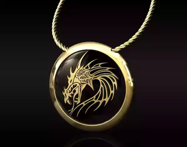 dragon pendant for men