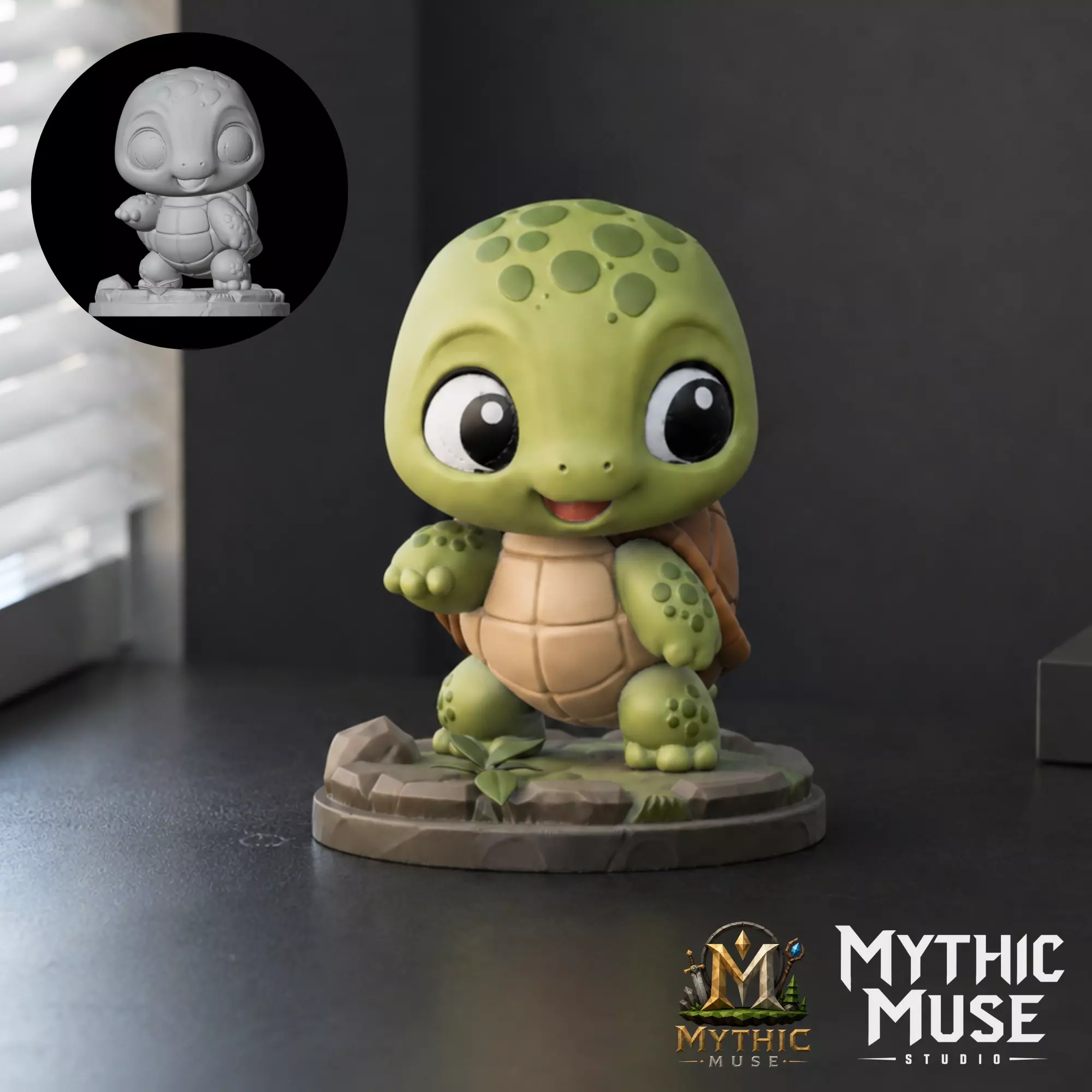 Turtle STL Model for 3D Printing 3D print model