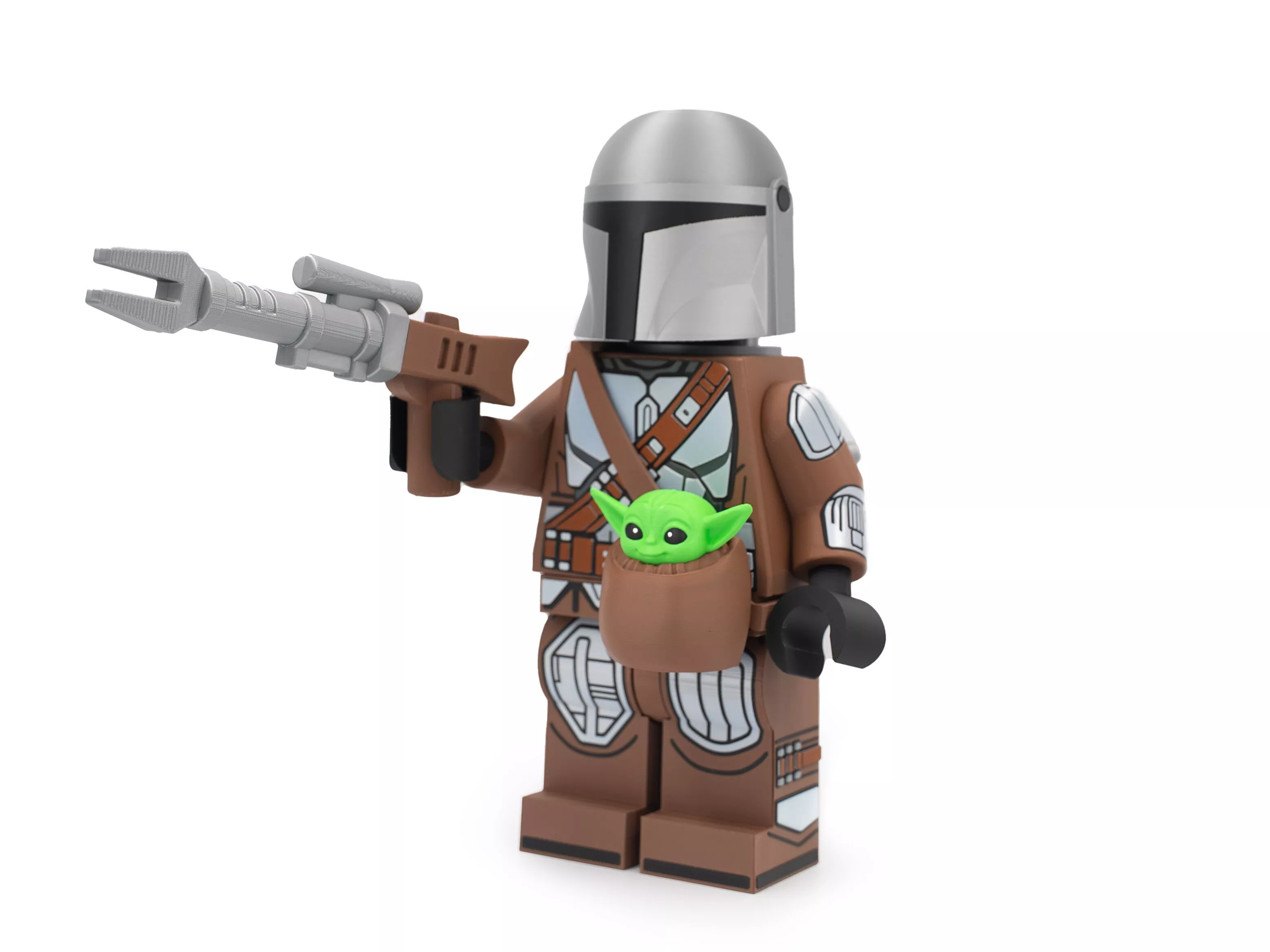 The Mandalorian and Grogu Modular Figure Set 3D print model
