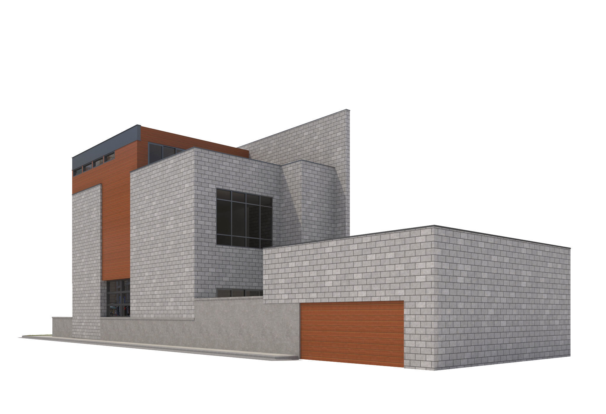 House-011 - Low Poly 3D model_2