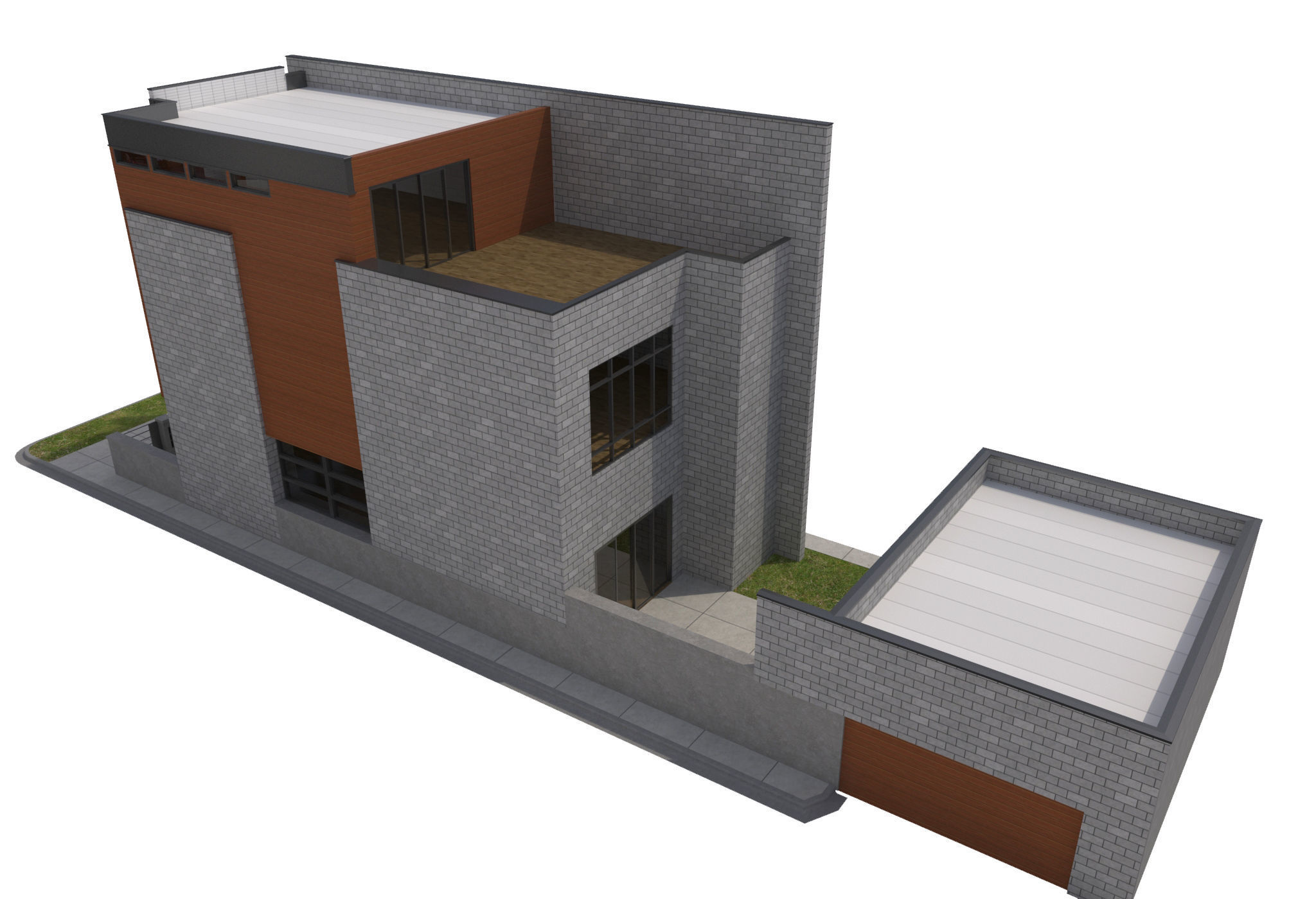 House-011 - Low Poly 3D model_6