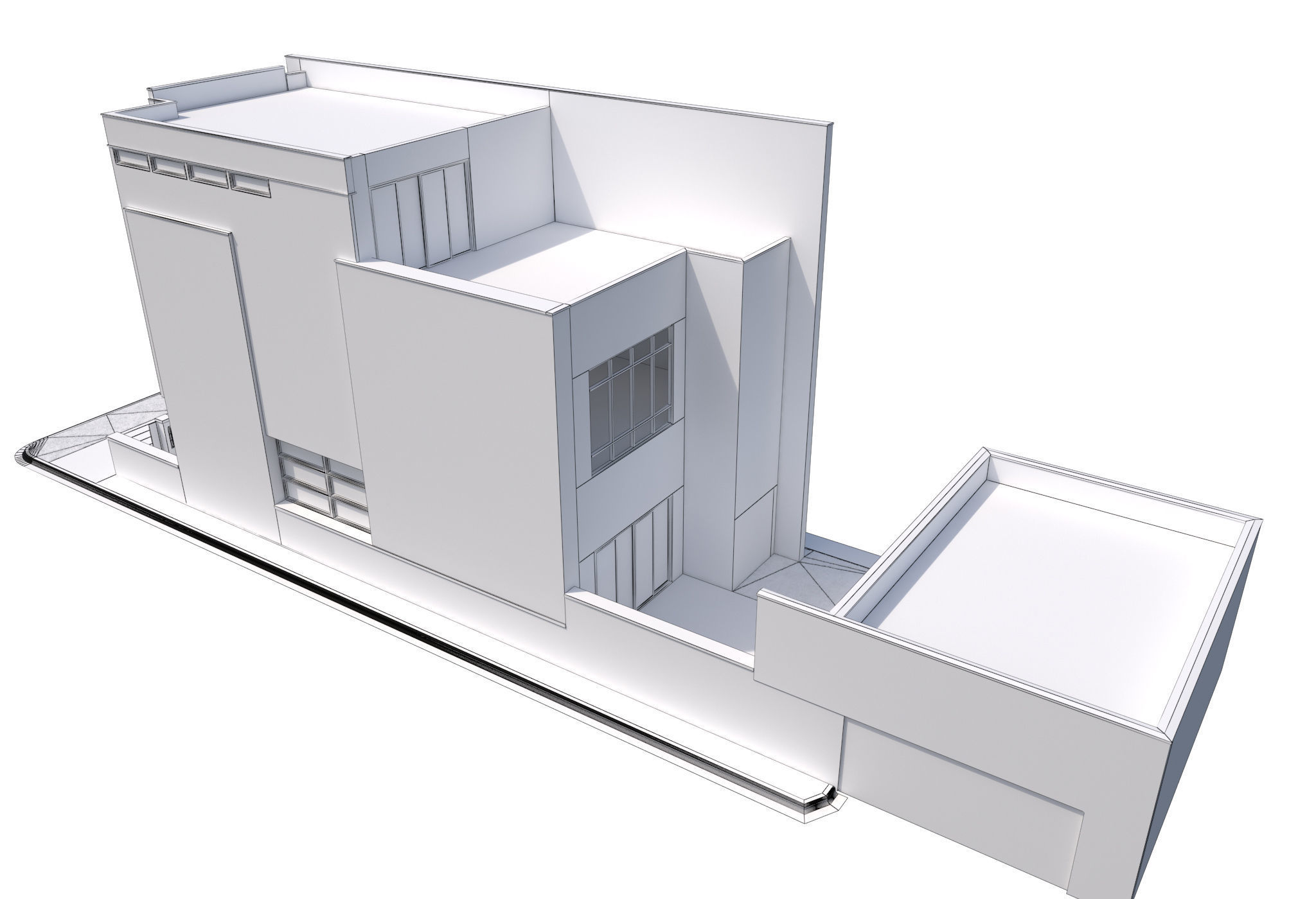 House-011 - Low Poly 3D model_8