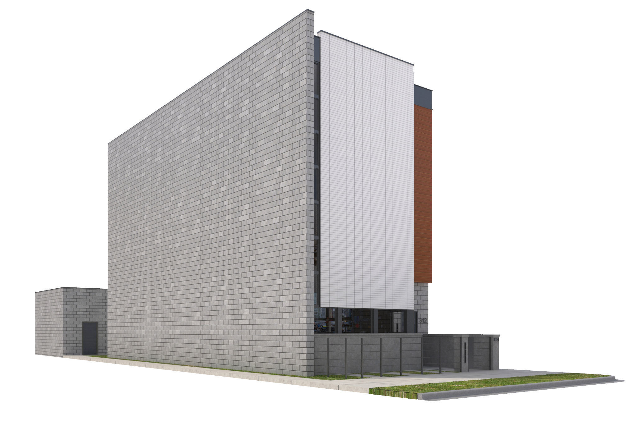 House-011 - Low Poly 3D model_3