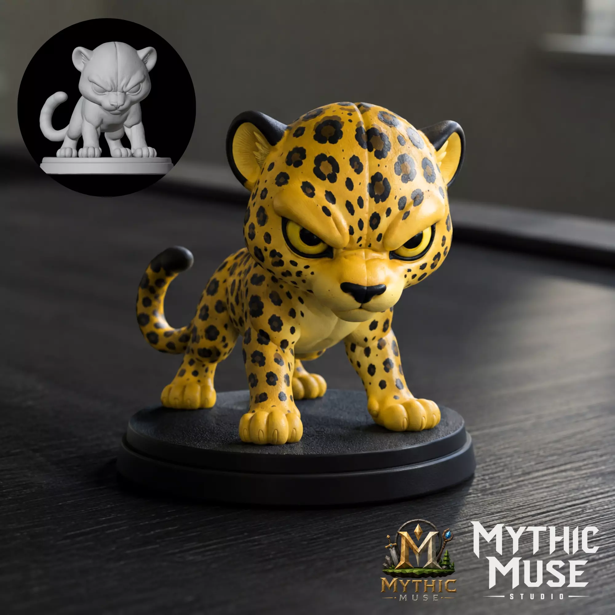 Leopard STL Model for 3D Printing 3D print model