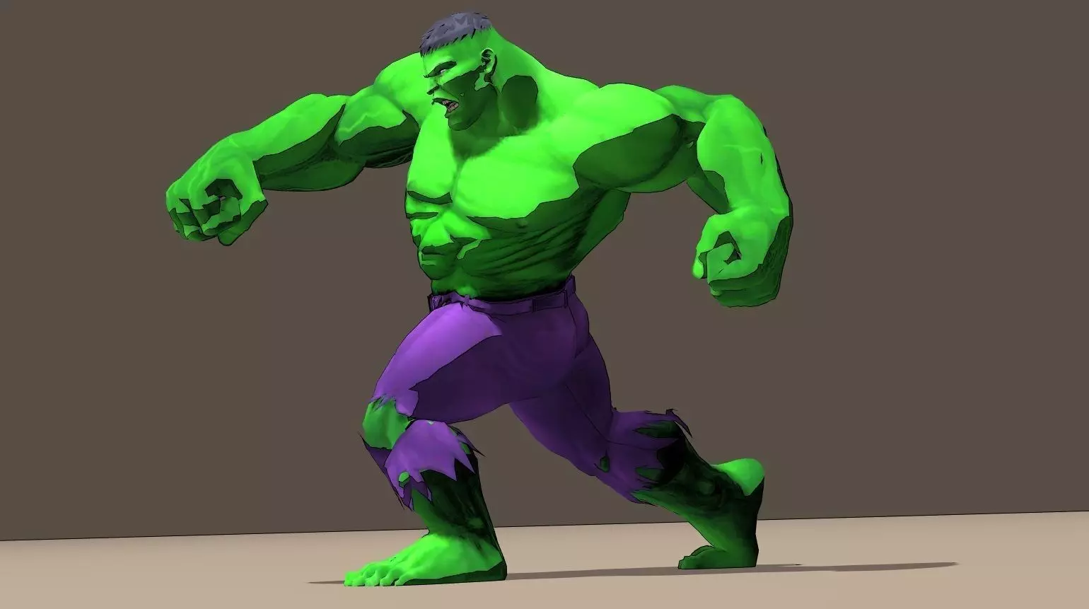 Hulk Marvel Vs Capcom 3 Rigged for poser 3D model_0