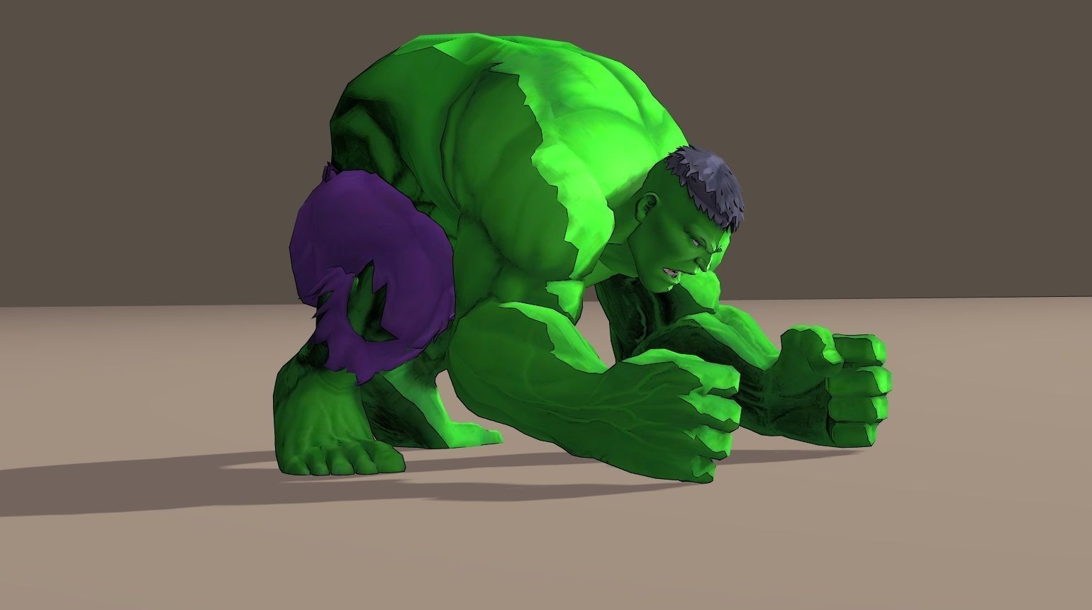 Hulk Marvel Vs Capcom 3 Rigged for poser 3D model_11