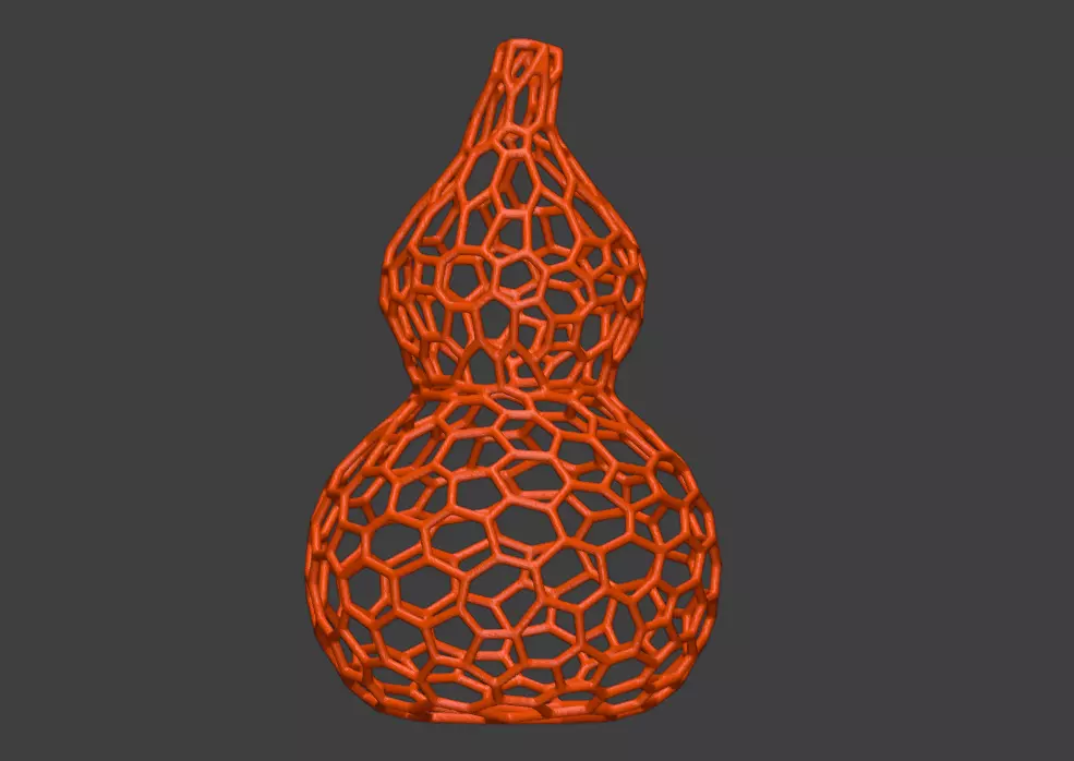 Hollow-out Gourd Ornament 3D Print Model Online Gourd 3D Model 3D print model