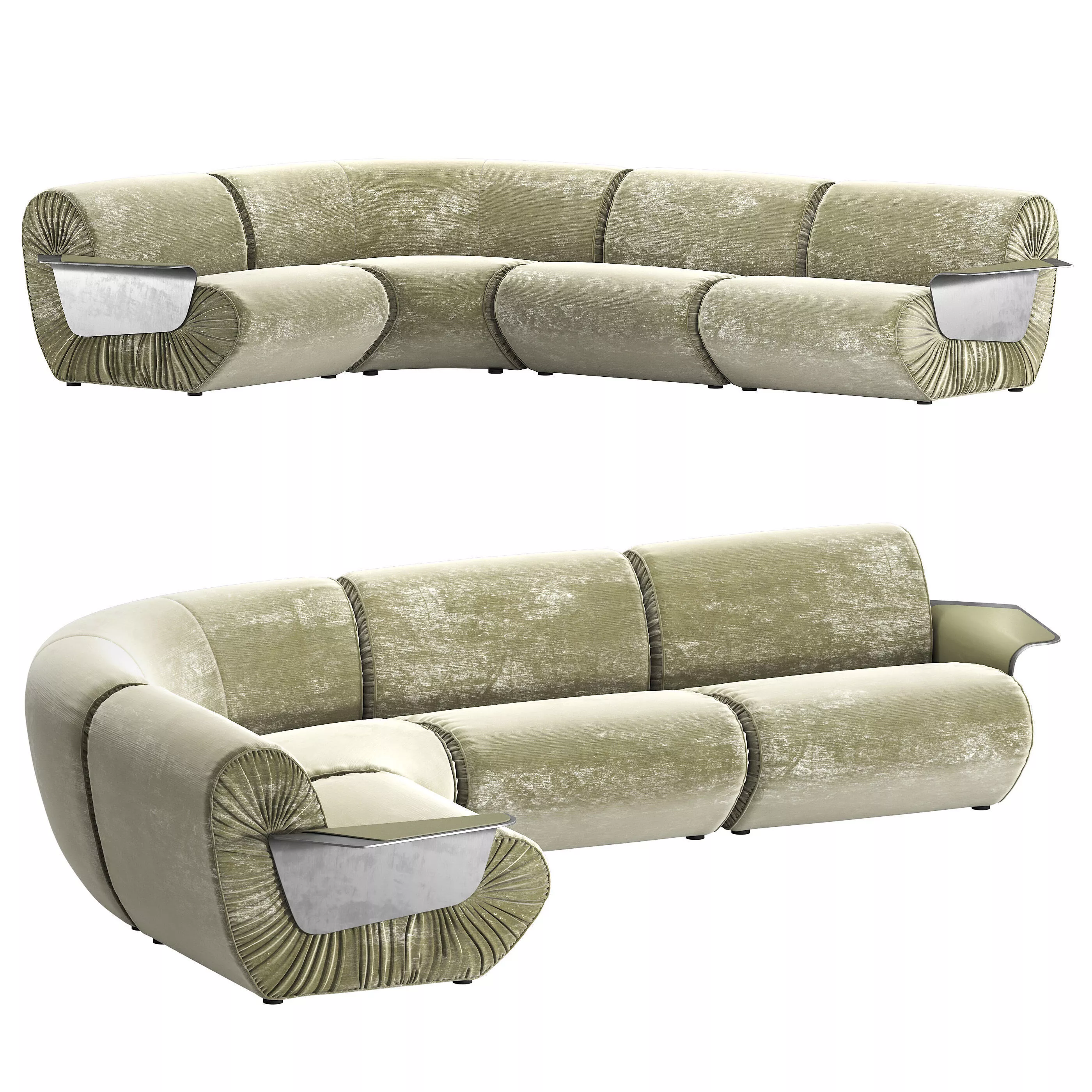 Joker corner modular sofa by Visionnaire 3D model