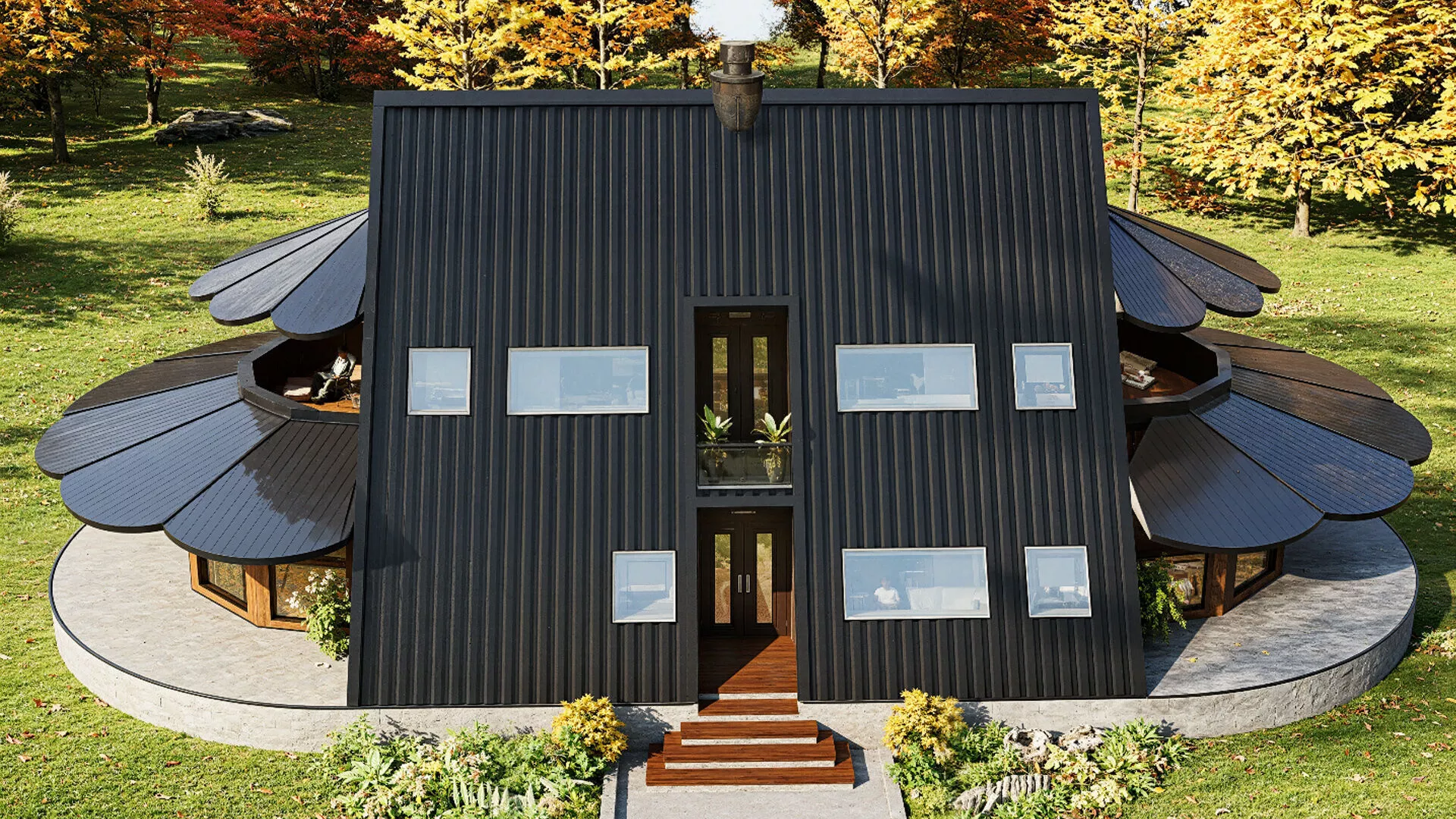 Luxury A-Frame Cabin - 3D SketchUp Model 3D model