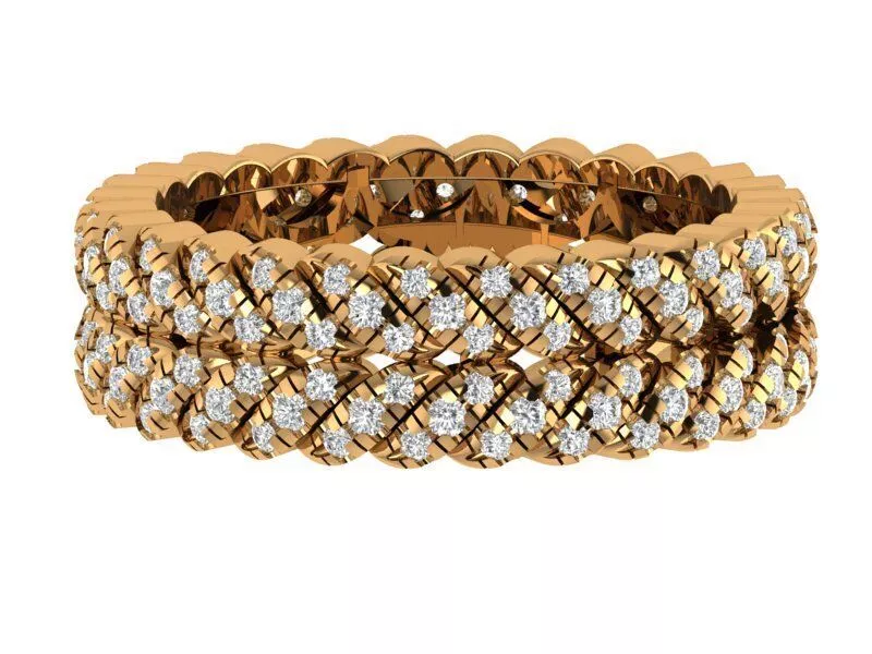Round Diamond Band 3D print model