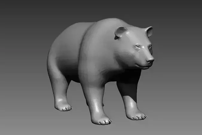 Bear base mesh for Zbrush
