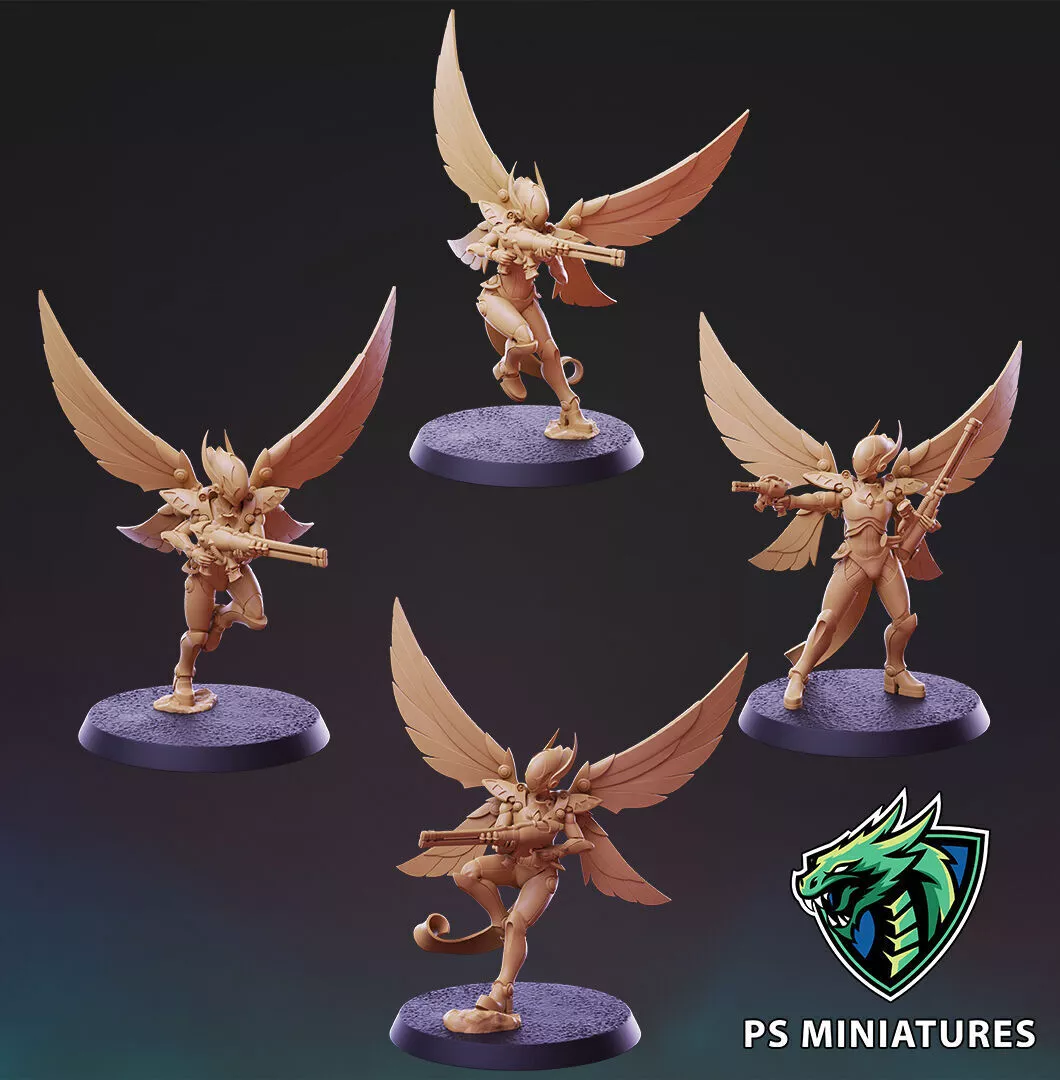 Galaxy Elves - Male Vengeful Wasps - Bundle 3D print model