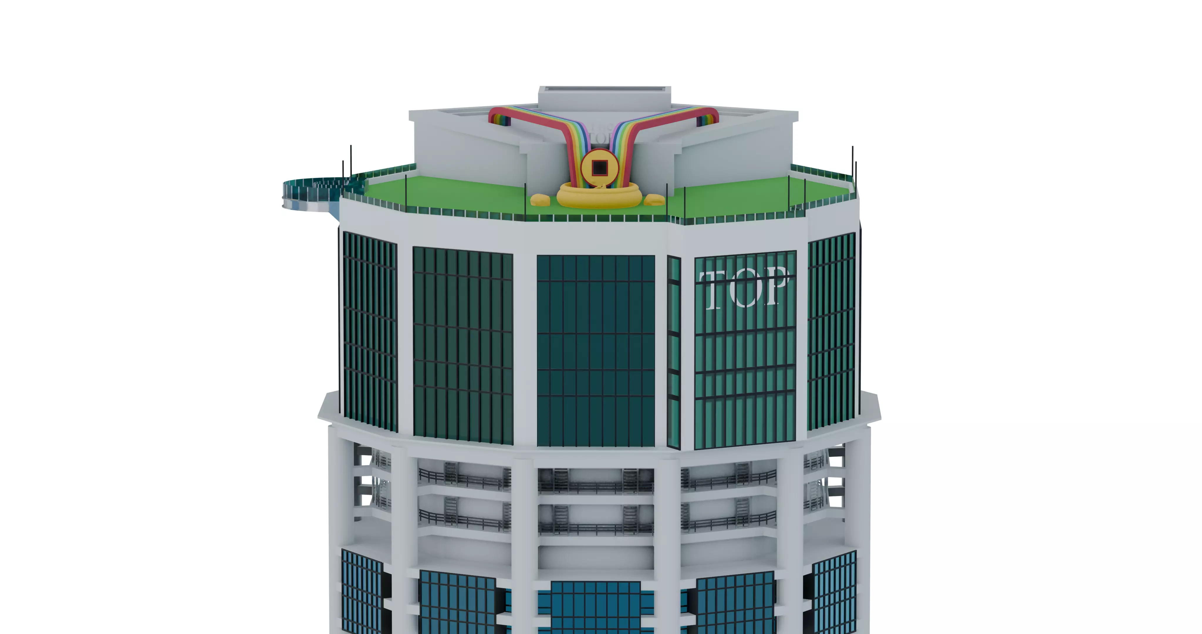 Penang Komtar Tower 3D model
