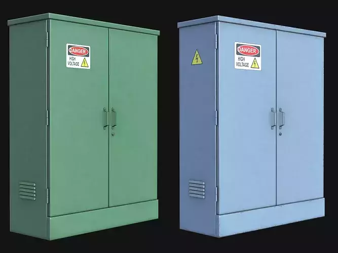 Electric Box 2 PBR Low Poly
