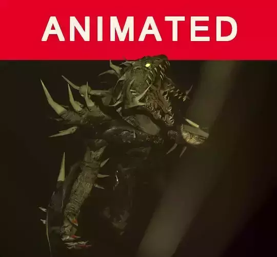 Demon dragon Free low-poly 3D model