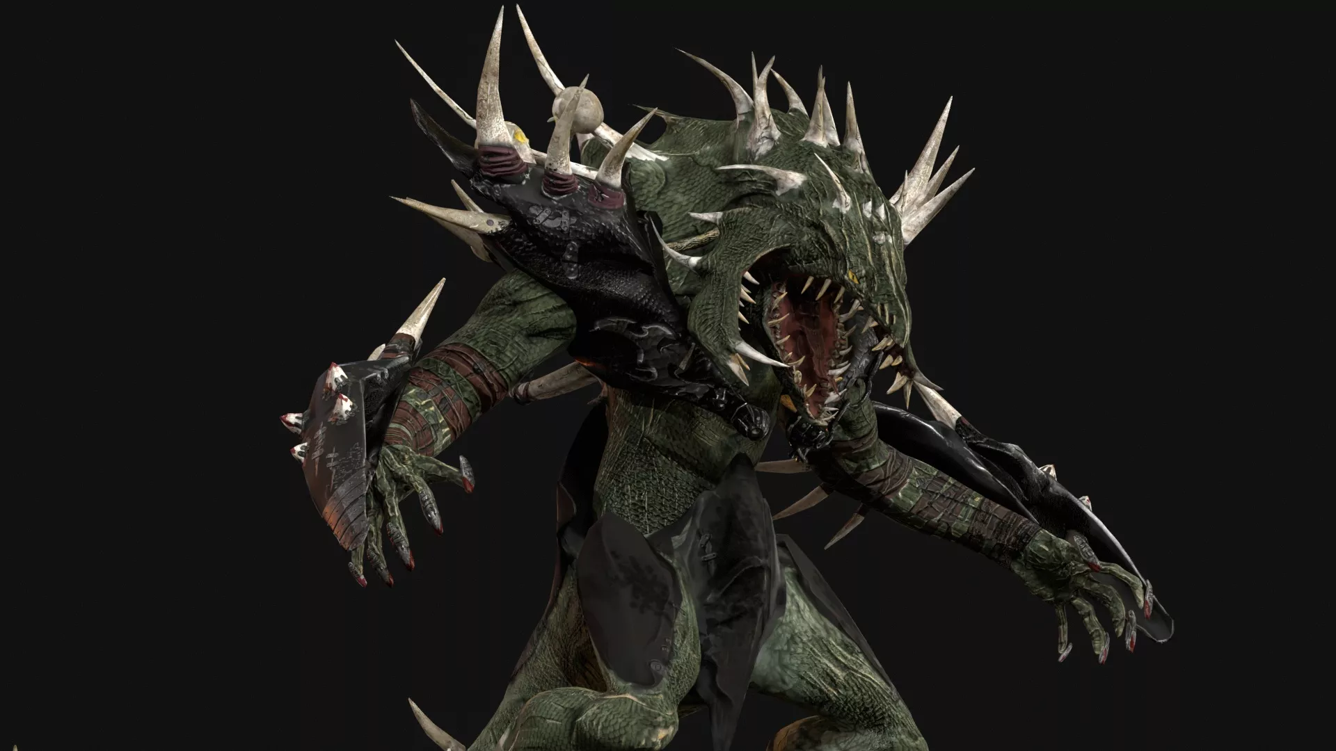 Demon dragon Free low-poly 3D model