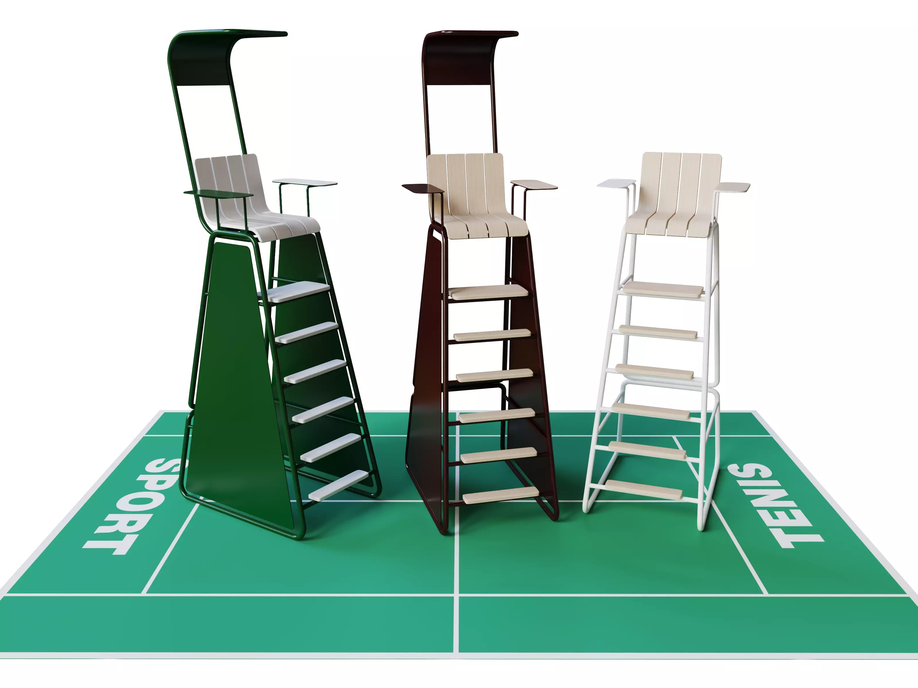 Referee Stand 3D model