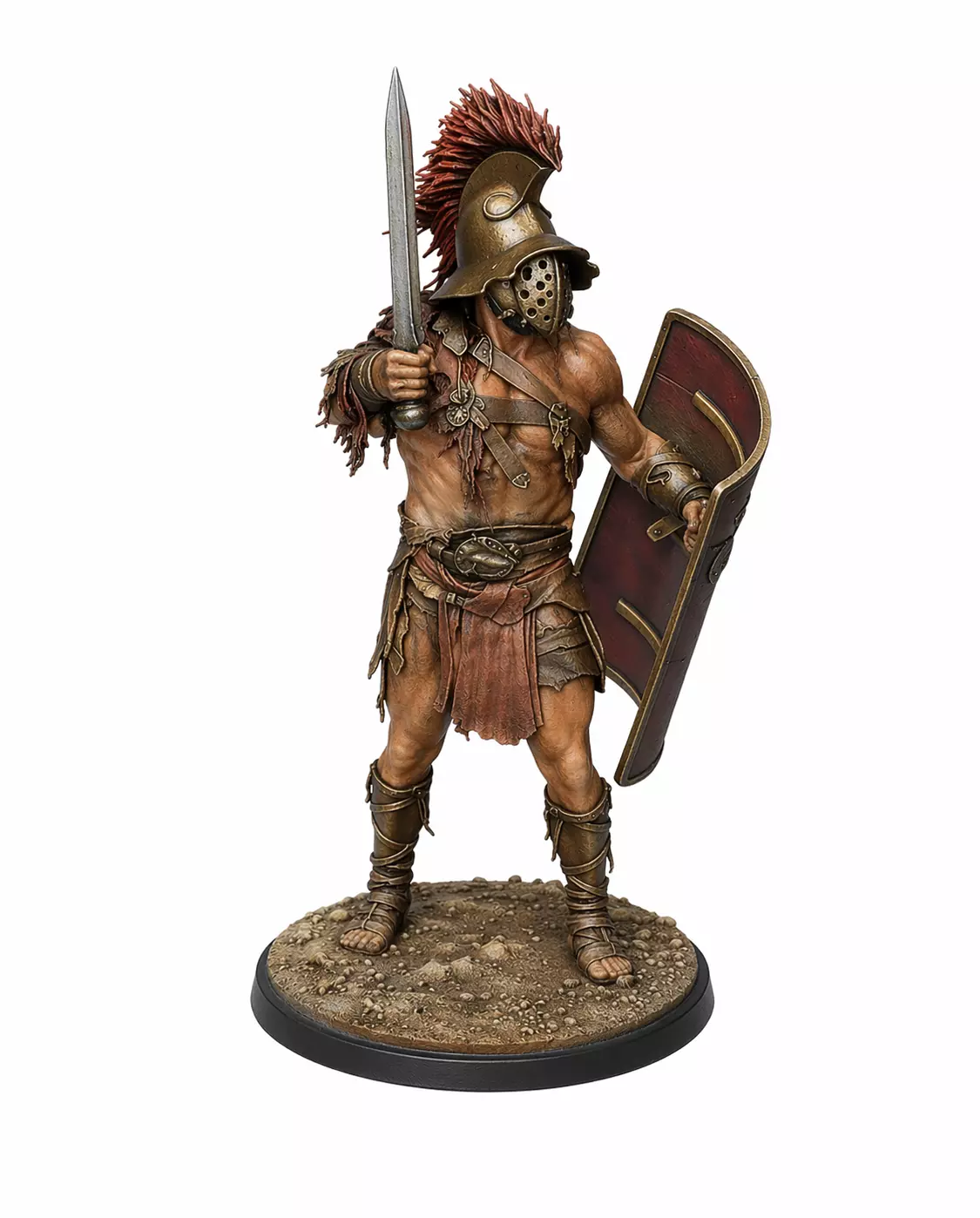 Gladiator Warrior STL Miniature 3D print model