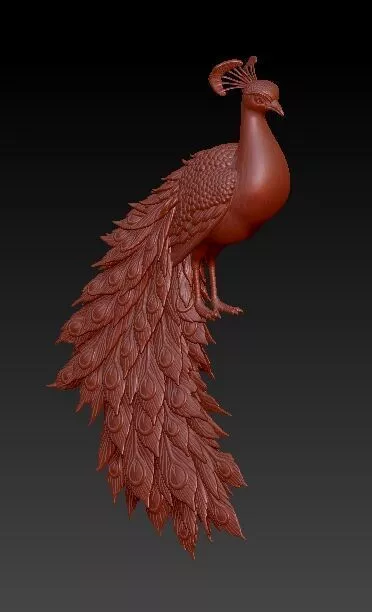 Peacock 3d model 3D print model