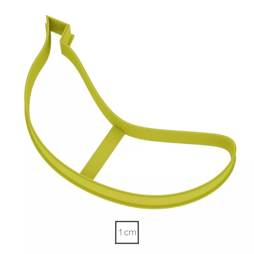 Banana cookie cutter for professional Free 3D print model