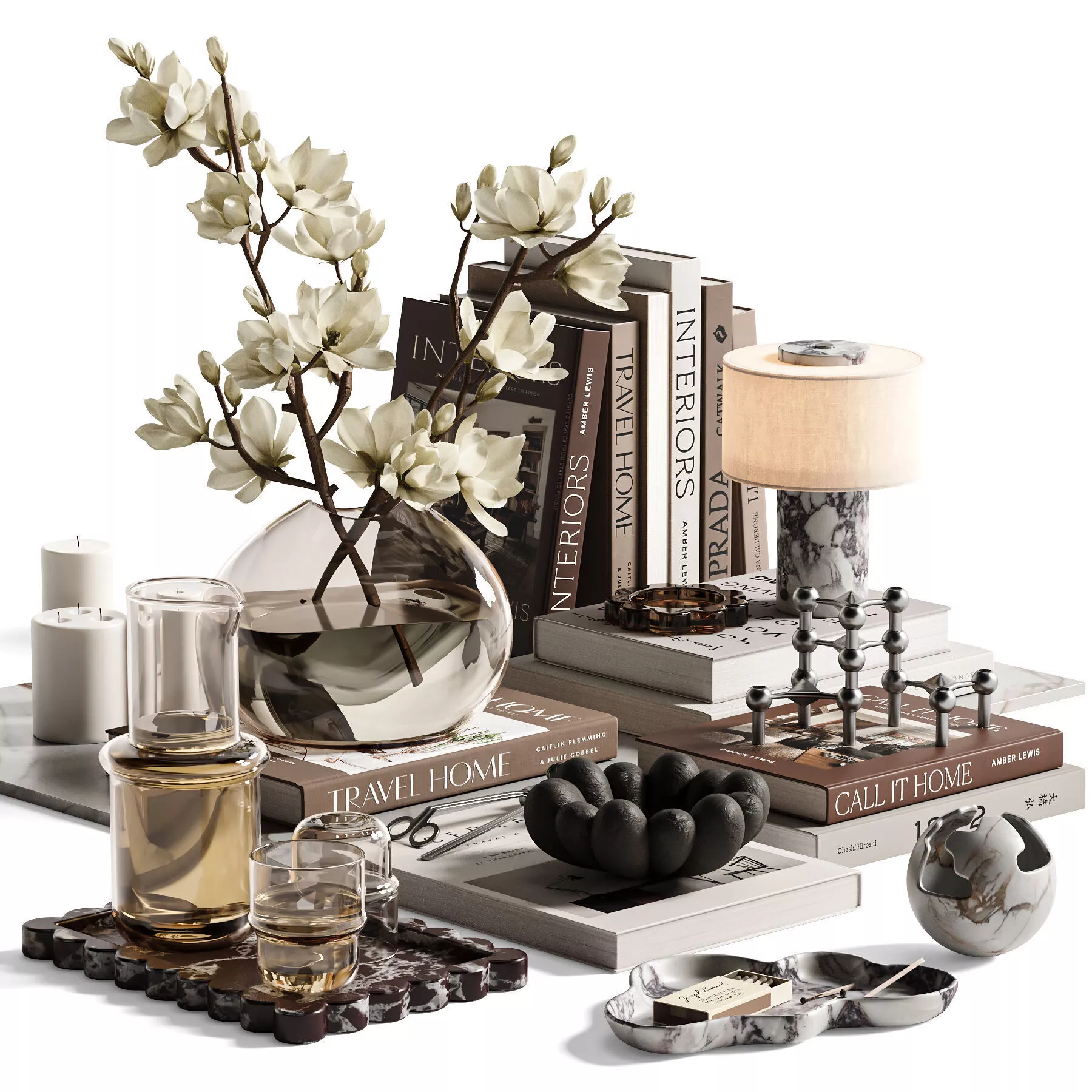 Tabletop Vintage Decor Set27 3D model