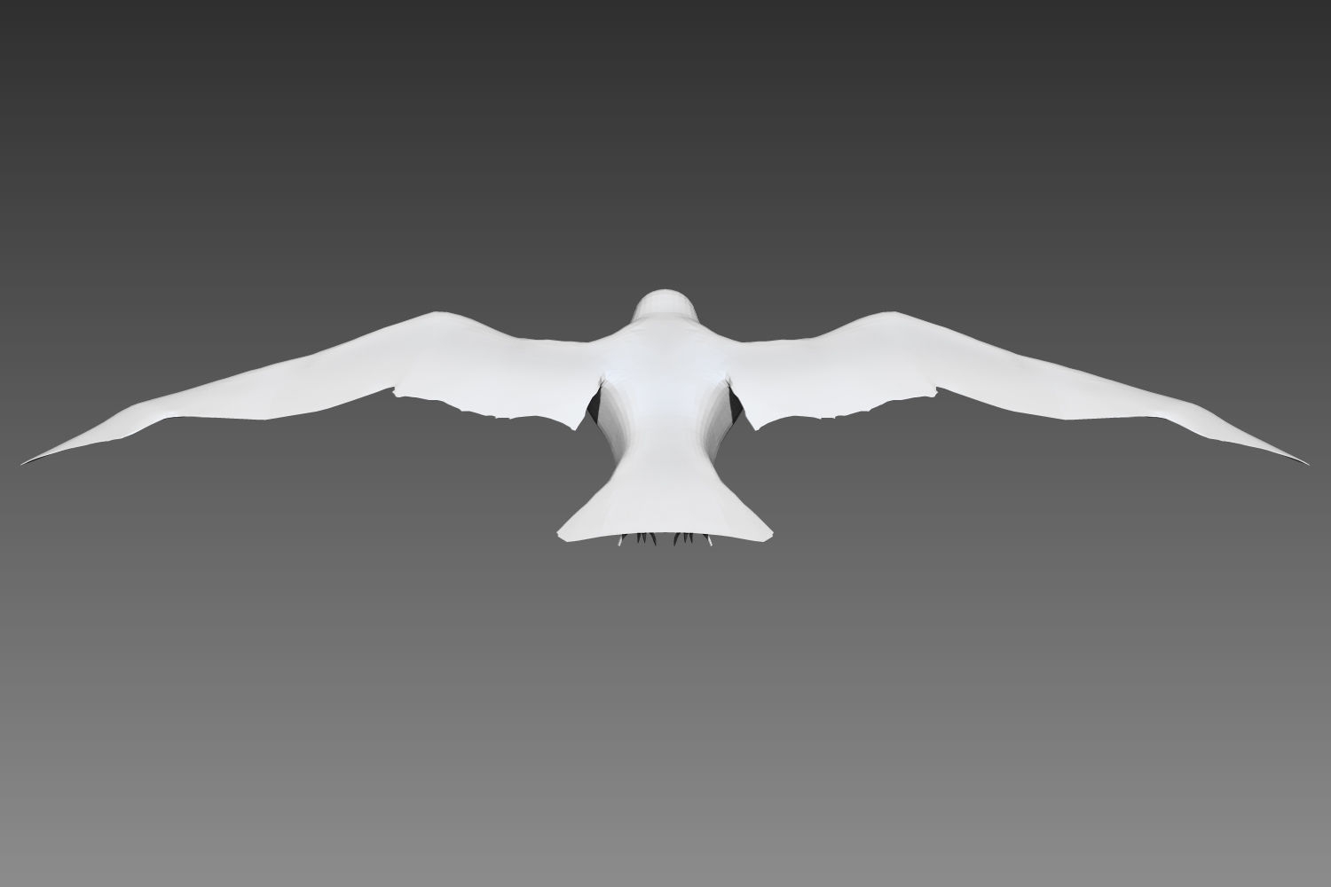 Crow base mesh for Zbrush 3D model_1