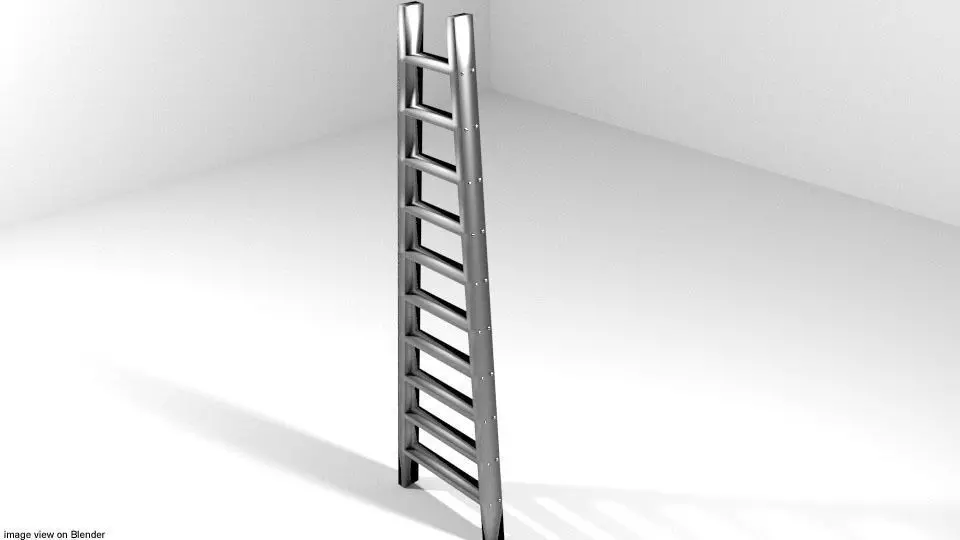 Ladder - Single Step 3D model_0