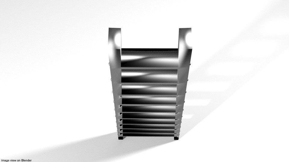 Ladder - Single Step 3D model_2