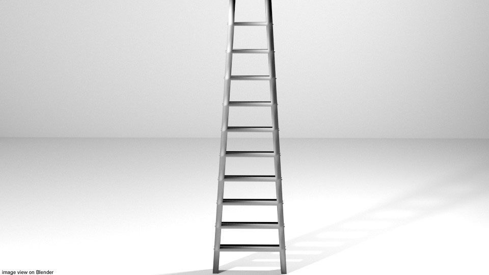 Ladder - Single Step 3D model_1