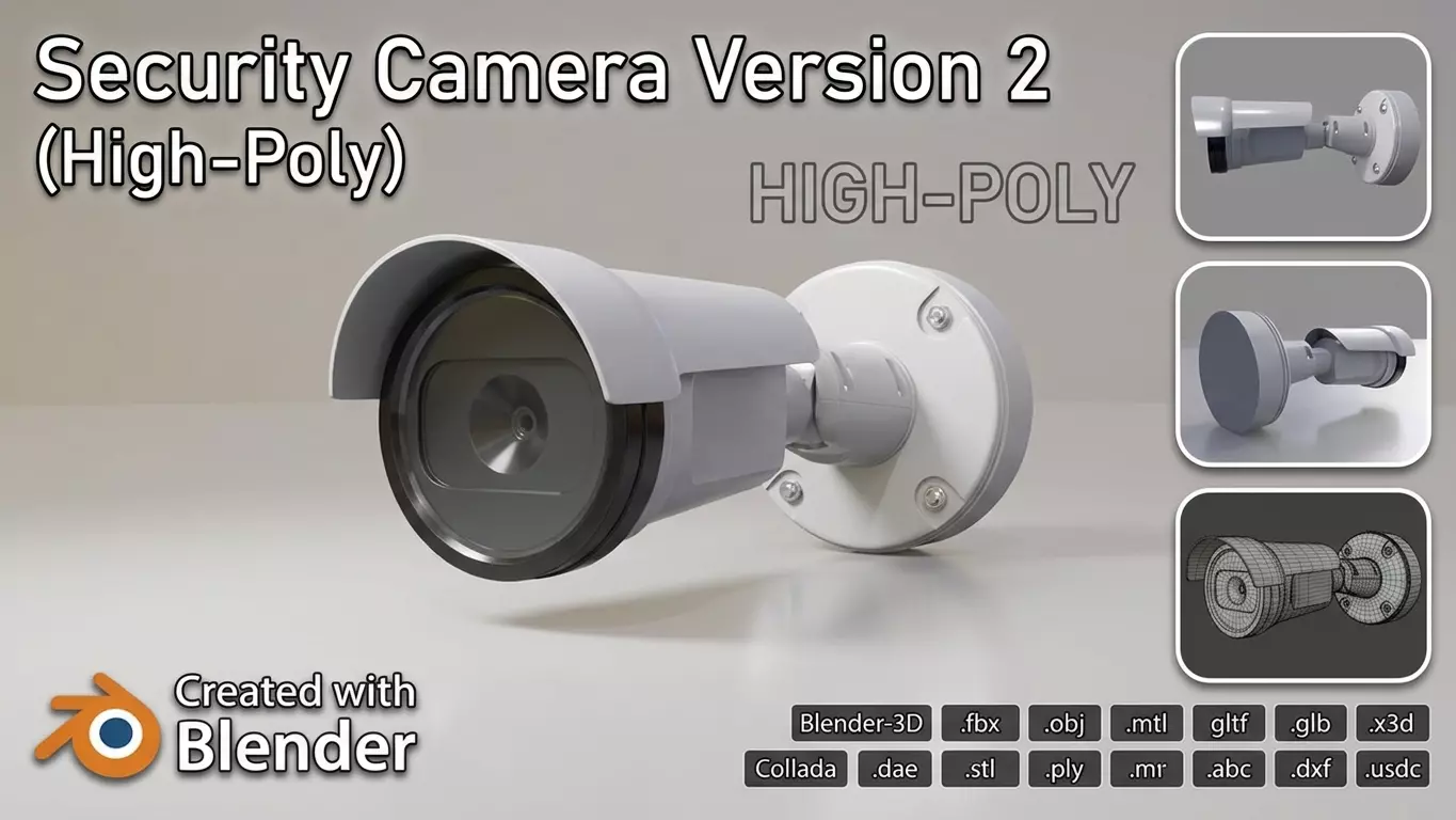 Security Camera Version 2 3D model