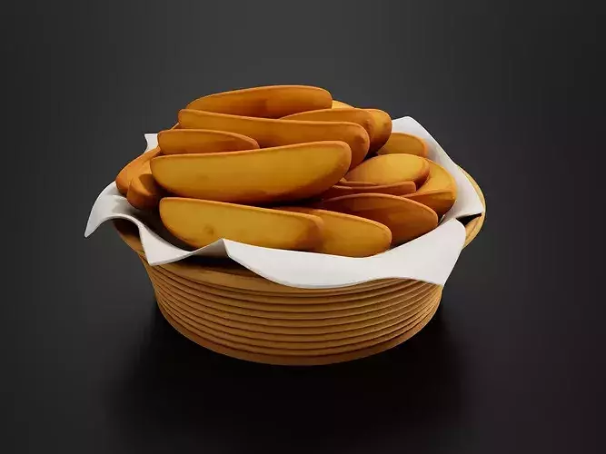 Food Traditional Home FoodsFried Potatoes 3D print model