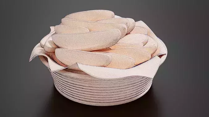 Food Traditional Home FoodsFried Potatoes 3D print model 7