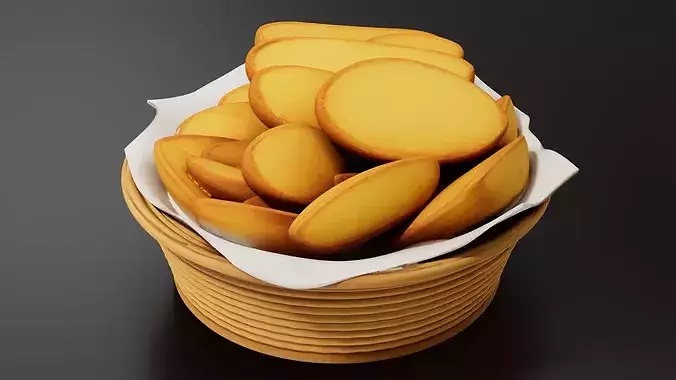 Food Traditional Home FoodsFried Potatoes 3D print model 4