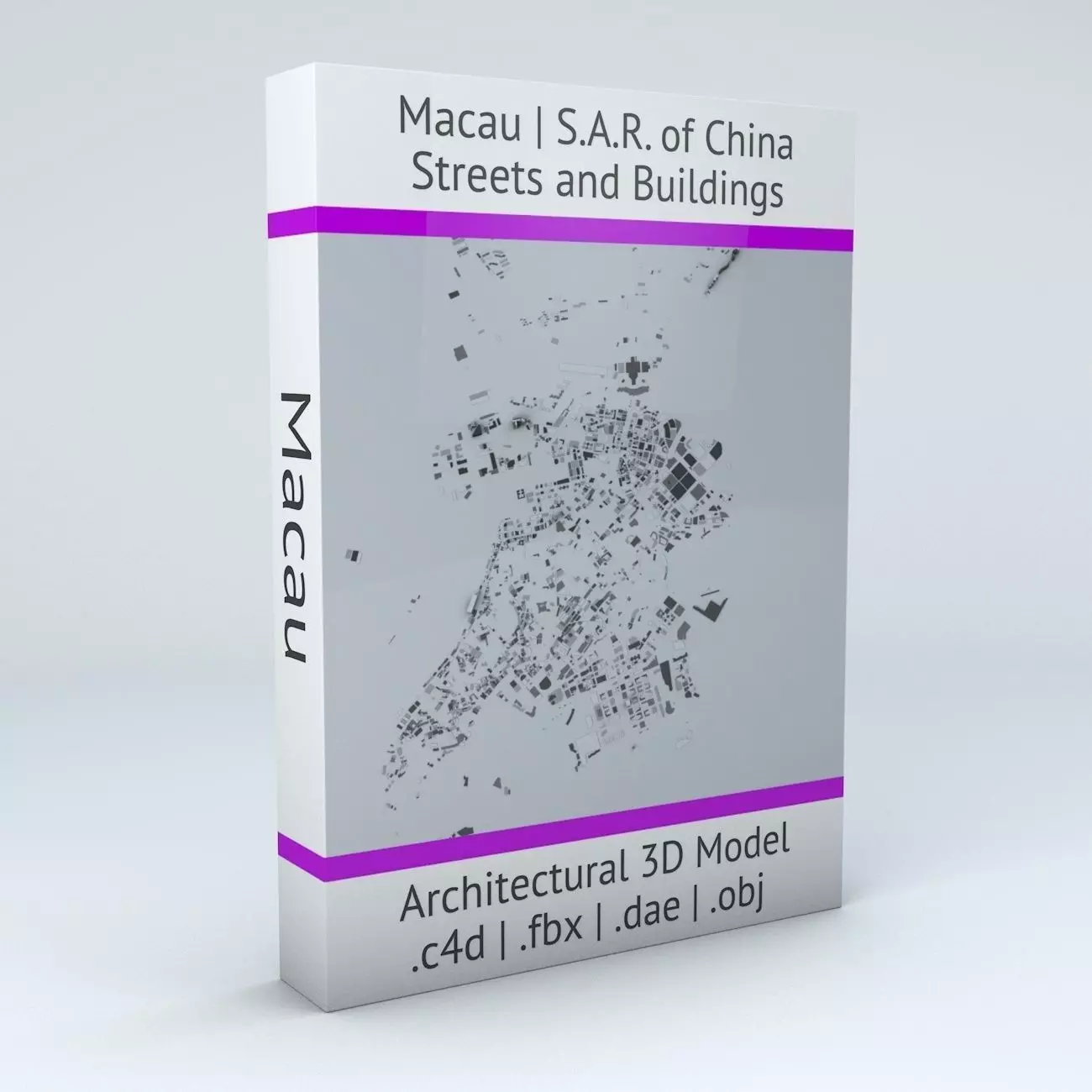 Macau Streets and Buildings 3D model_0