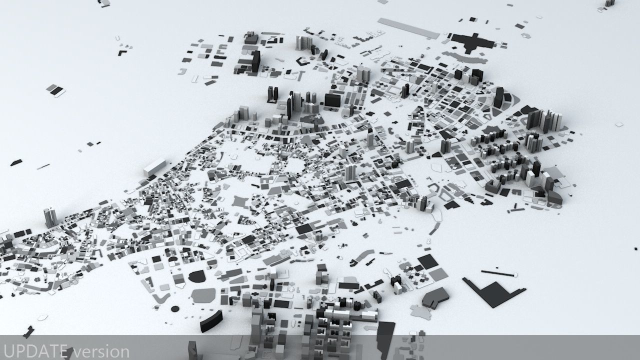 Macau Streets and Buildings 3D model_1