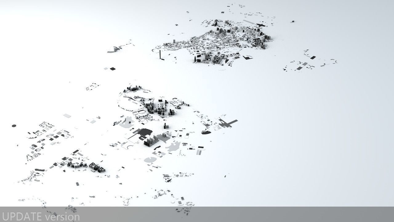 Macau Streets and Buildings 3D model_4