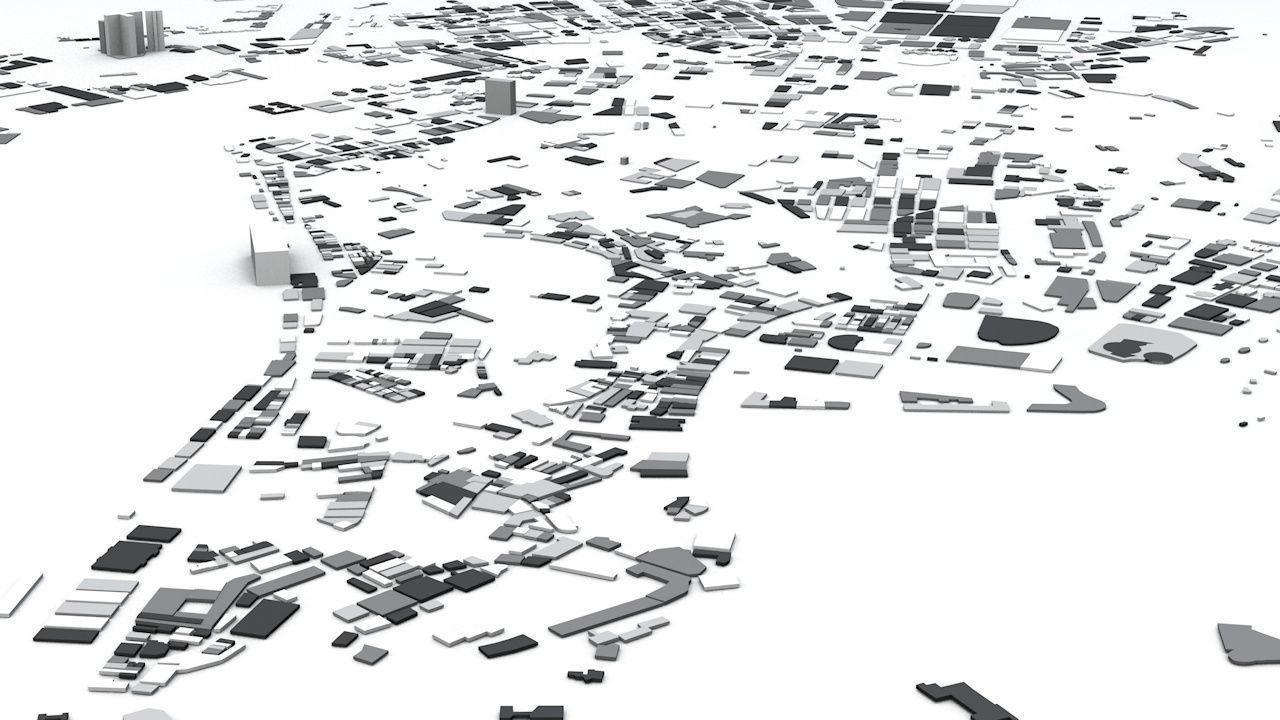 Macau Streets and Buildings 3D model_14