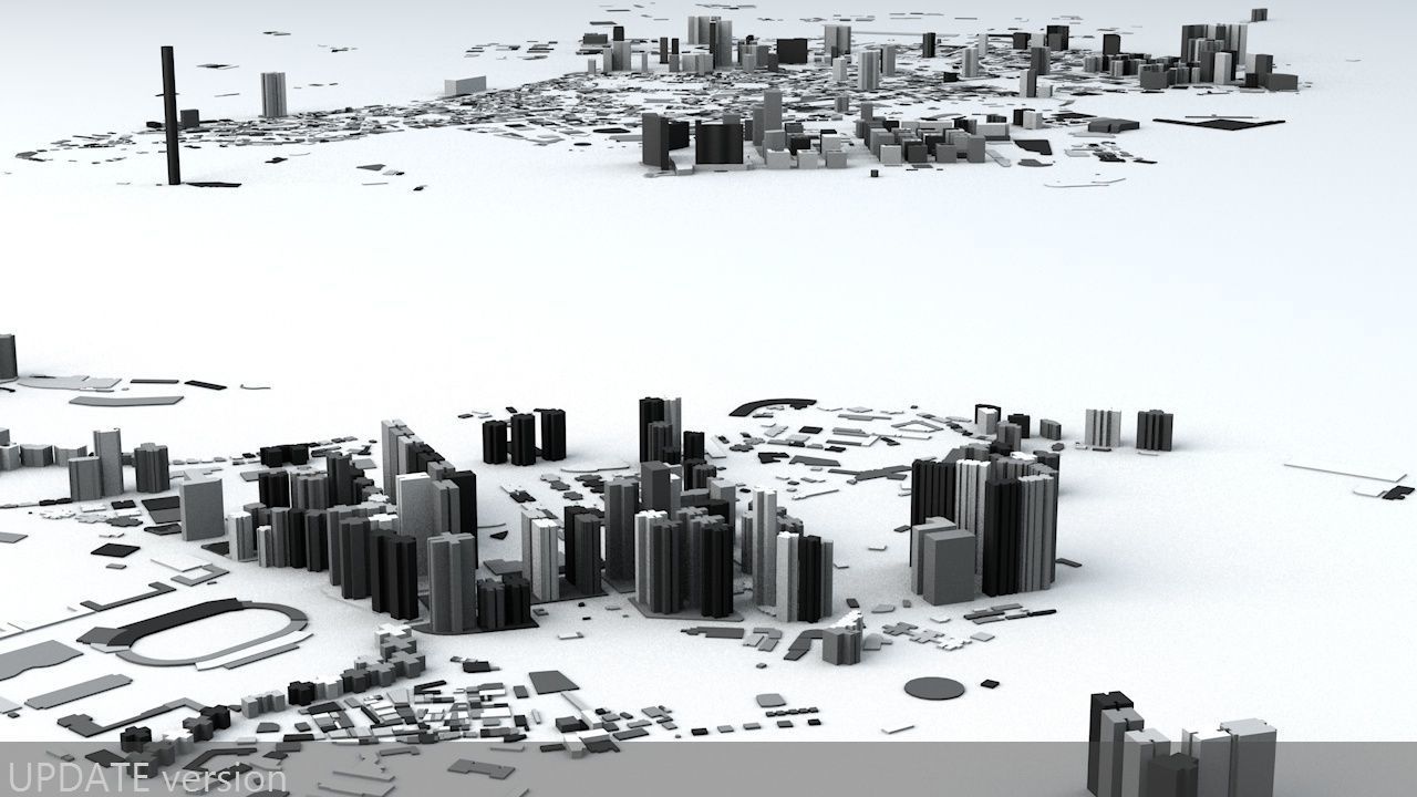 Macau Streets and Buildings 3D model_3