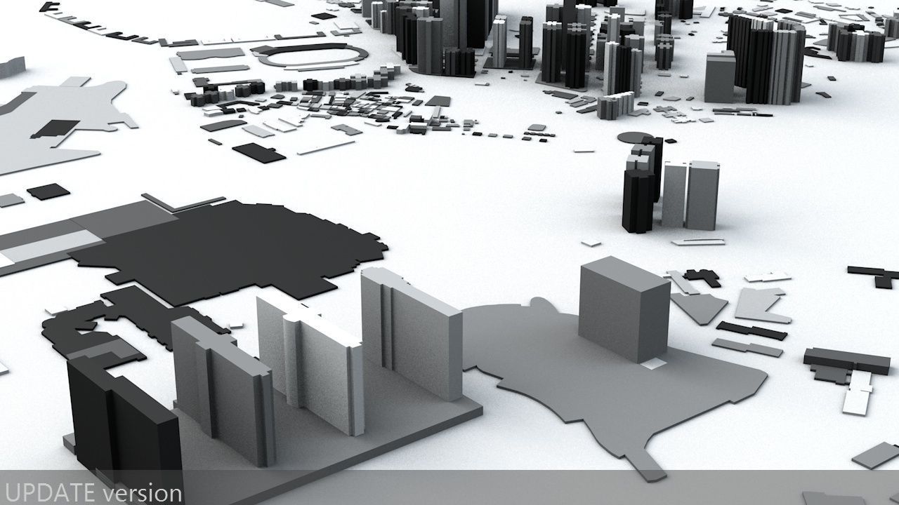 Macau Streets and Buildings 3D model_5