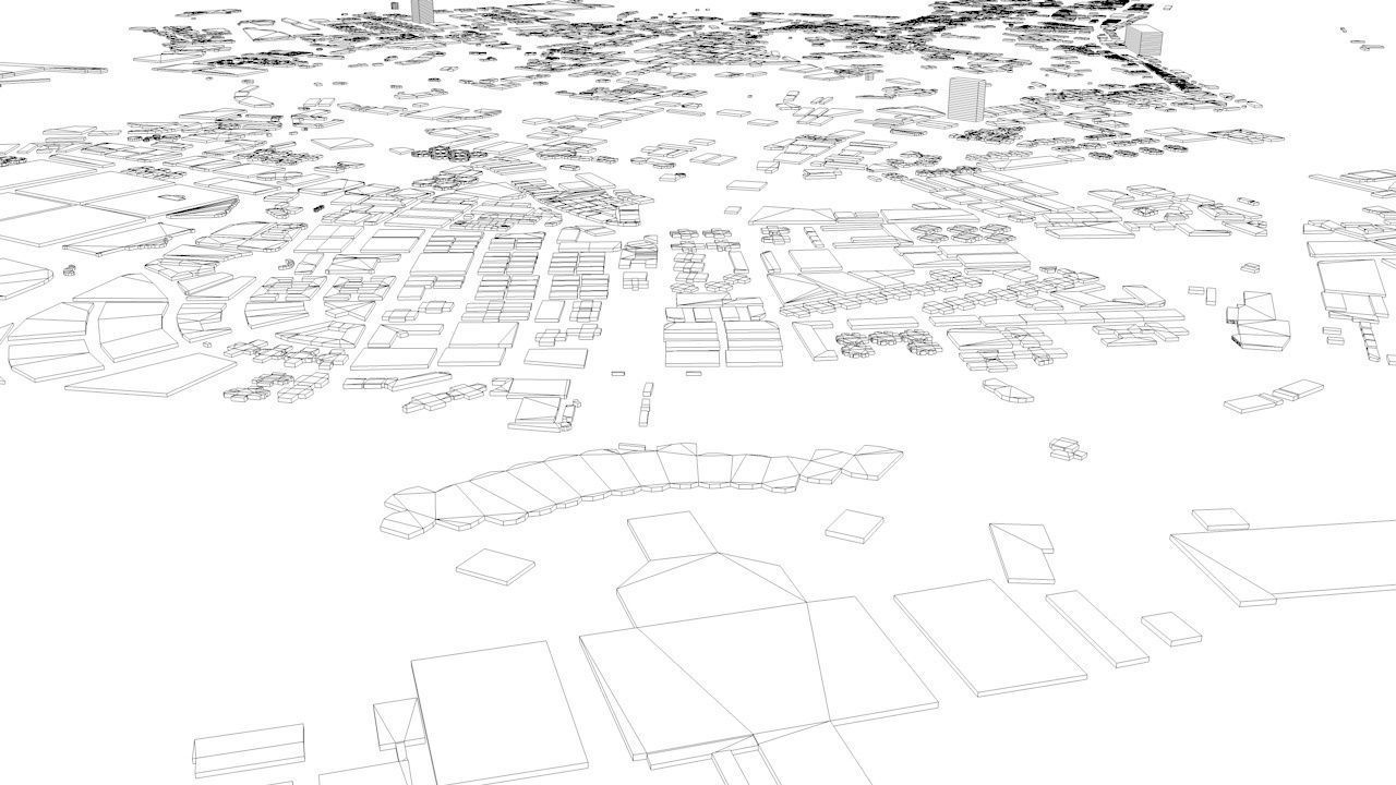 Macau Streets and Buildings 3D model_19