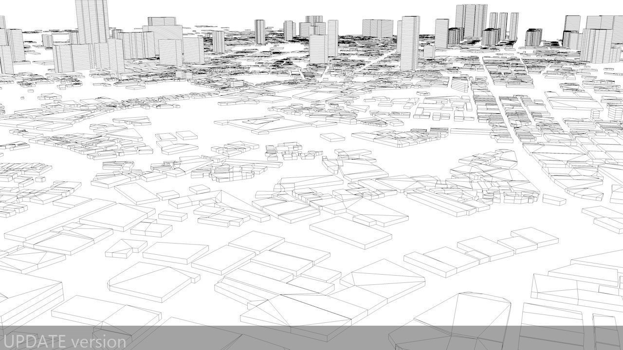 Macau Streets and Buildings 3D model_8