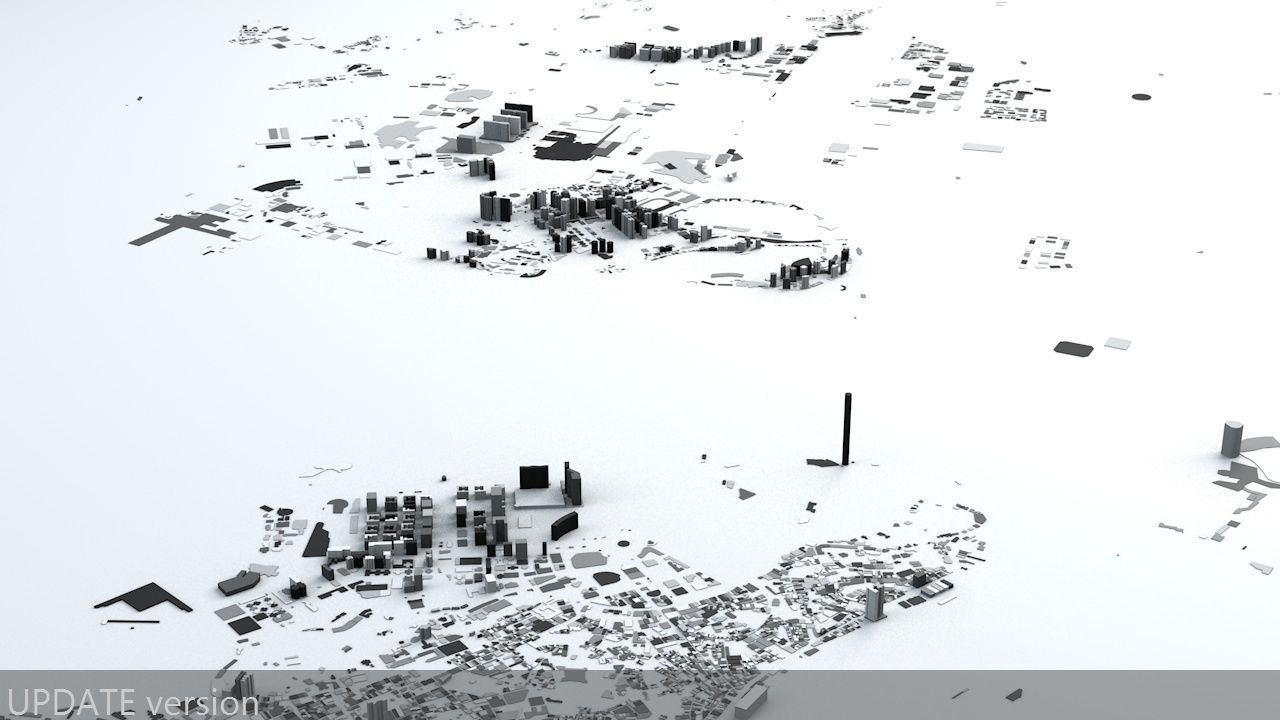 Macau Streets and Buildings 3D model_7