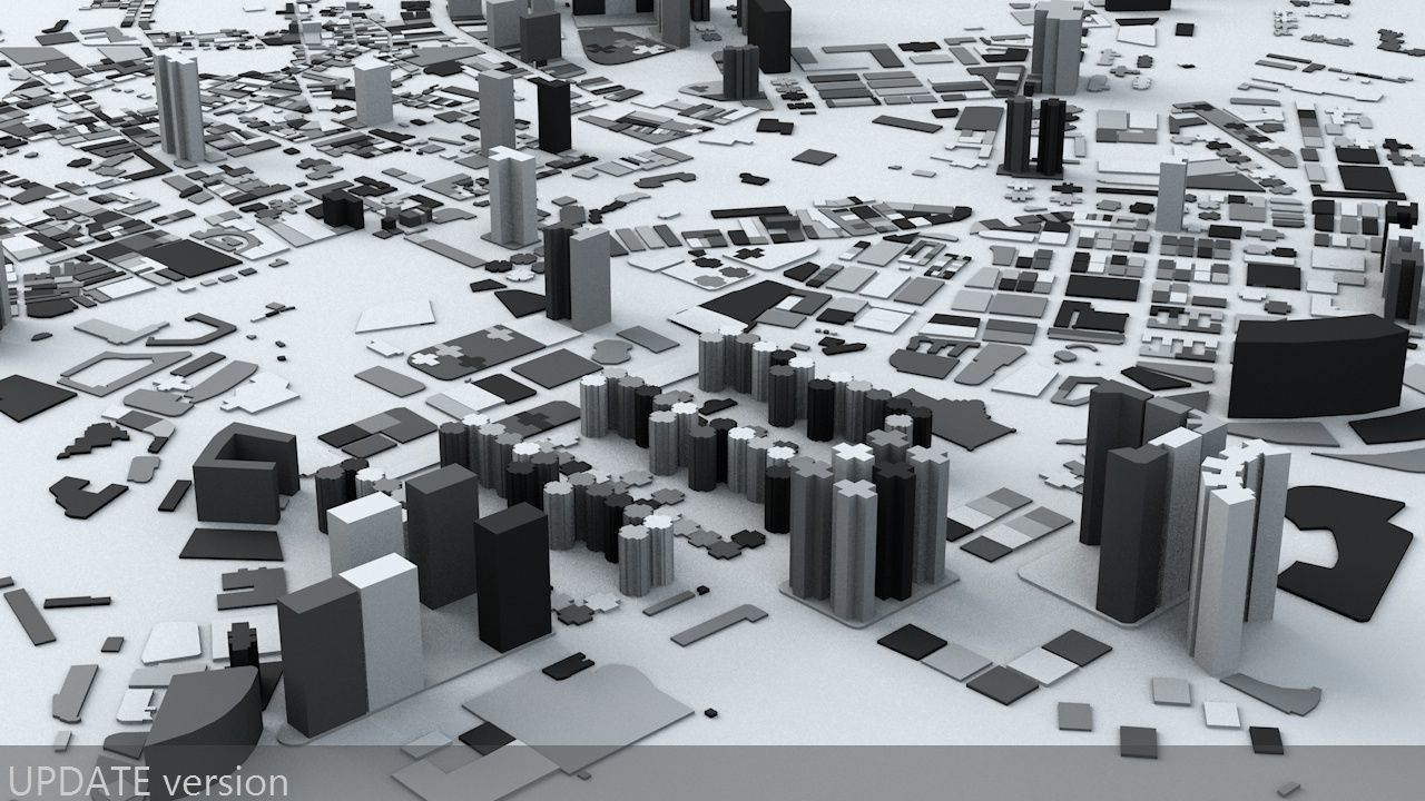Macau Streets and Buildings 3D model_6