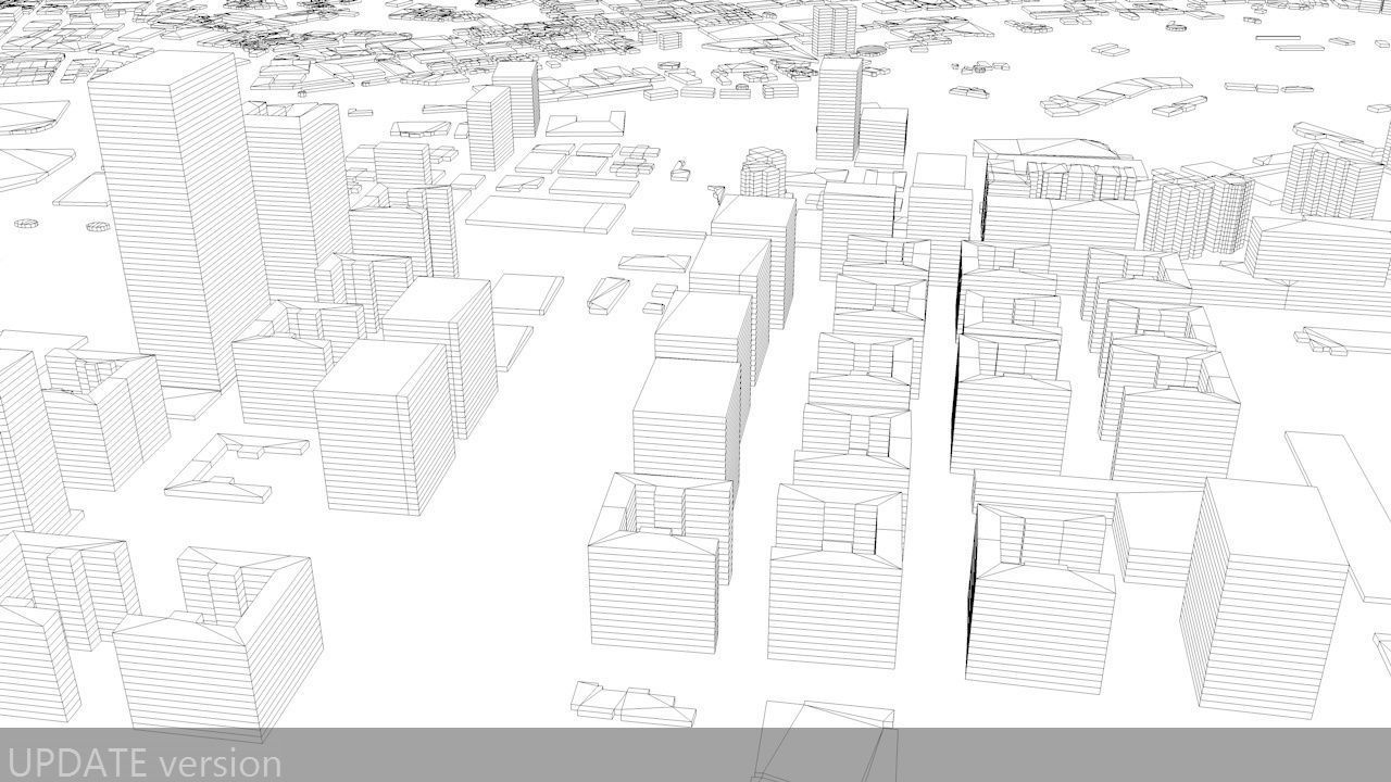 Macau Streets and Buildings 3D model_9