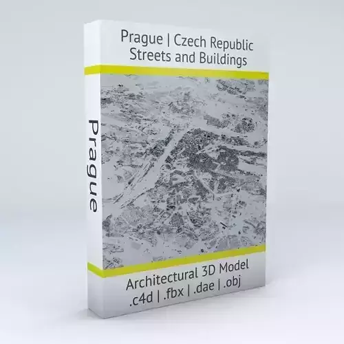 Prague Streets and Buildings 3D model
