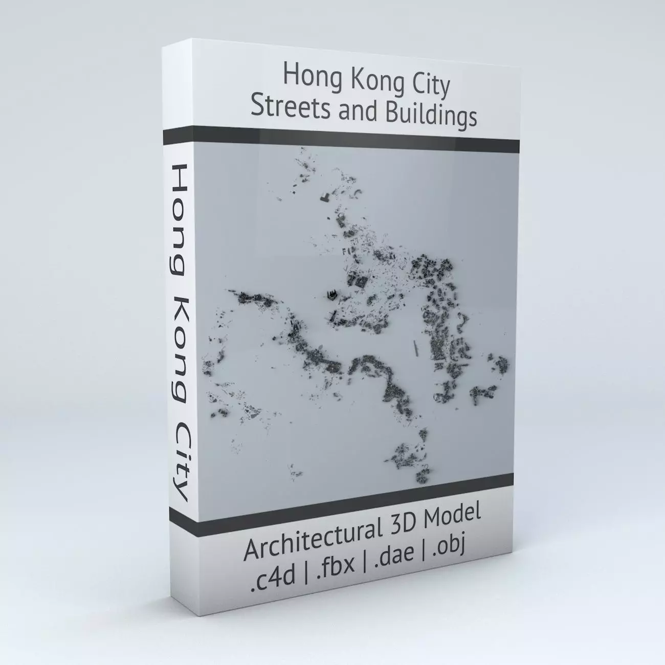 Hong Kong City Streets and Buildings 3D model_0