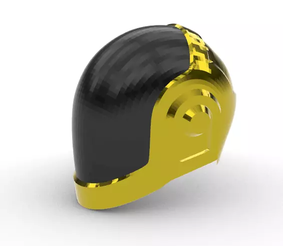 DAFT PUNK LIMINOUS HELMET 3D model