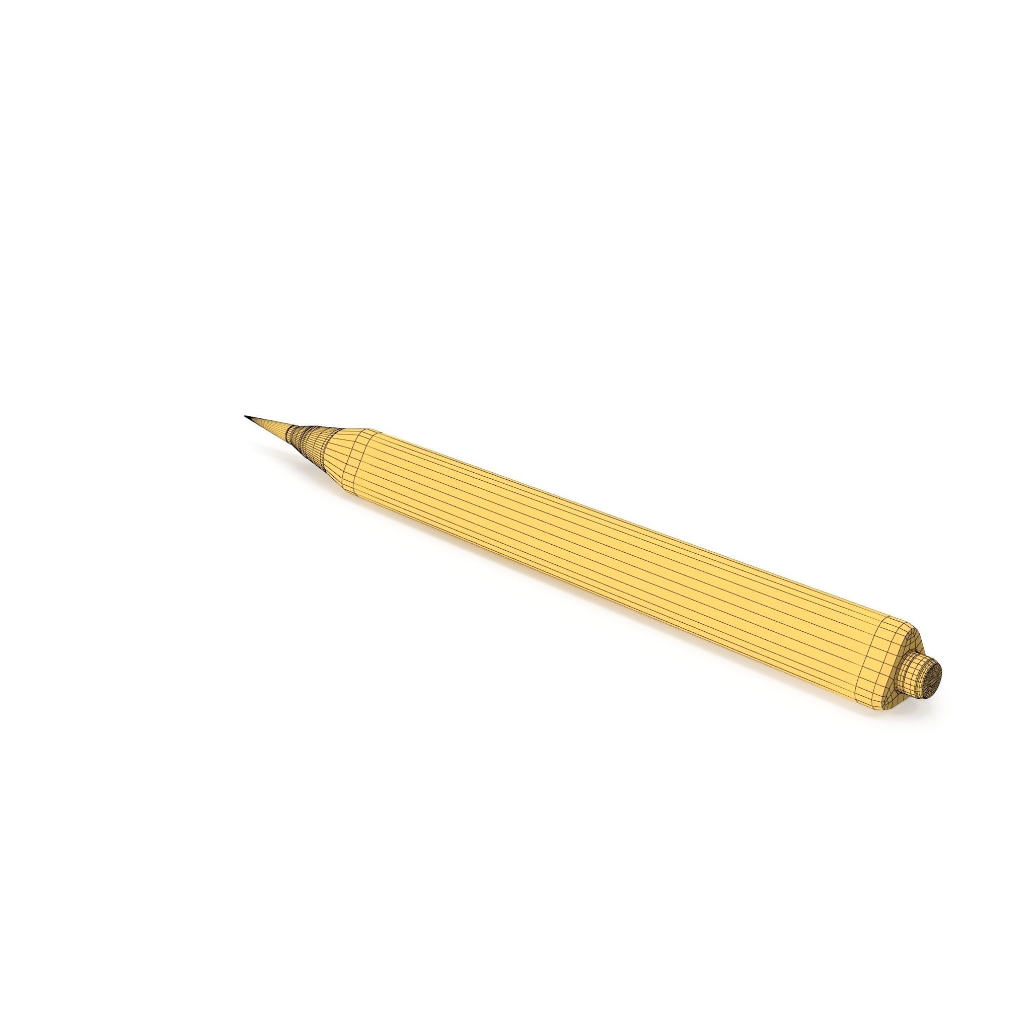 HD Graphite Pencil 3D model_13